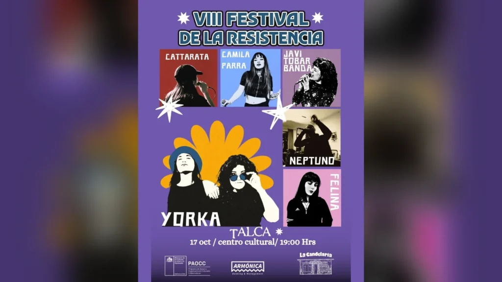 Material del evento: Festival de la Resistencia en la Candelaria, Talca