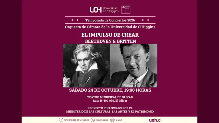 Teatro Municipal de Olivar recibe el concierto “El impulso de crear”