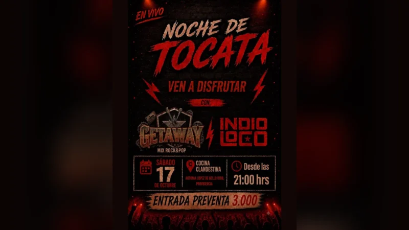 Noche de Tocata con Get Away + Indio Loco