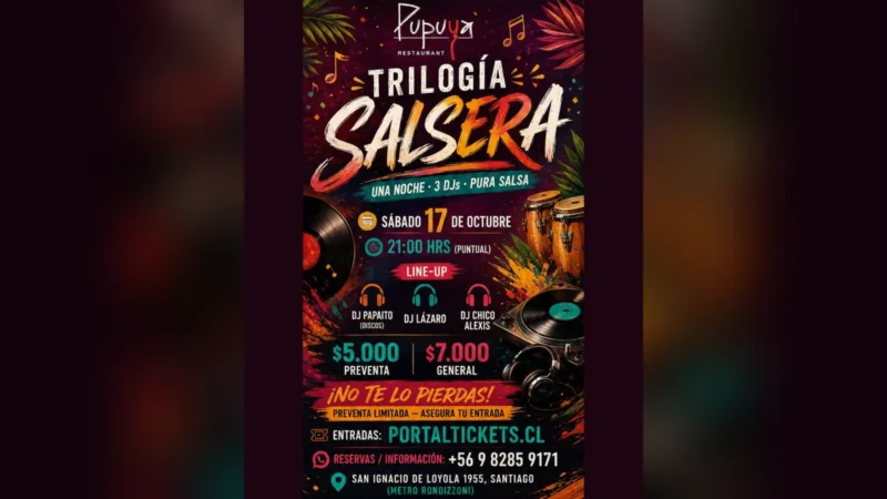 Trilogía Salsera en Pupuya Restaurant