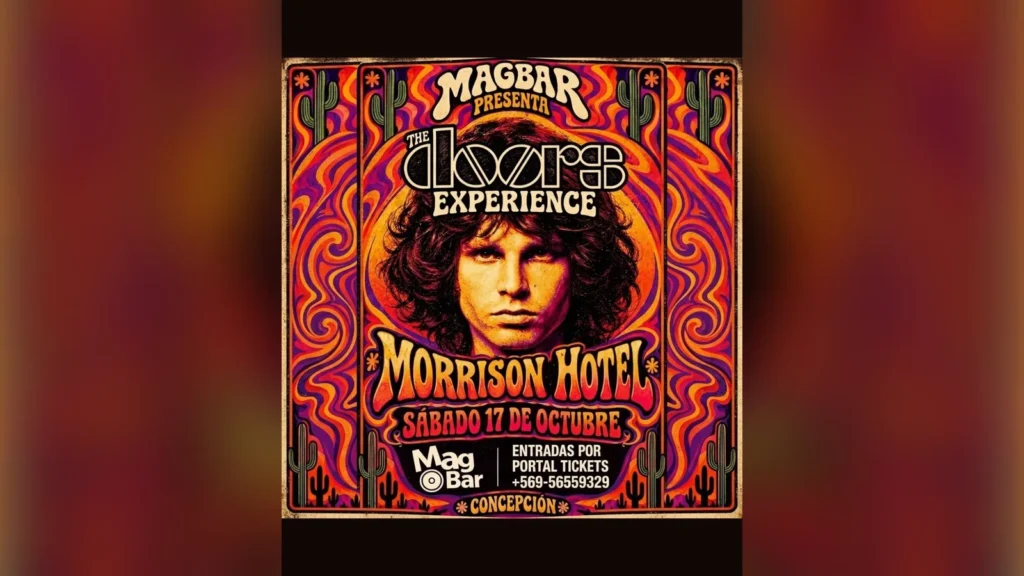 Material del evento: The Doors Magbar, Chillán