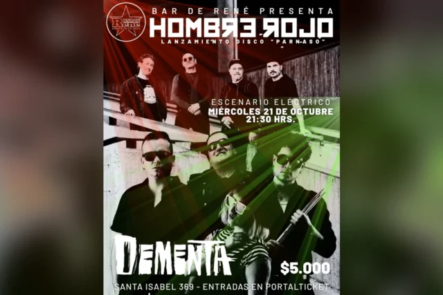 Bar de René Presenta: Hombre Rojo + Dementa