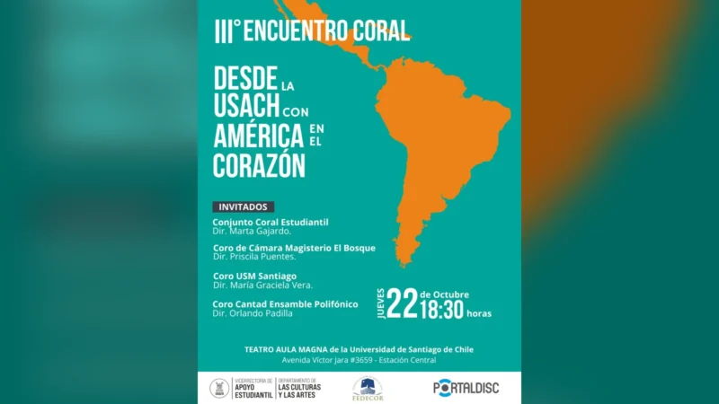 Tercera Versión del Encuentro Coral “Desde la Usach con América en el Corazón”