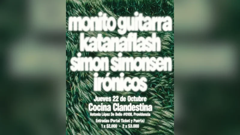 Monito Guitarra + Katanaflash + Simon Simonsen + Irónicos