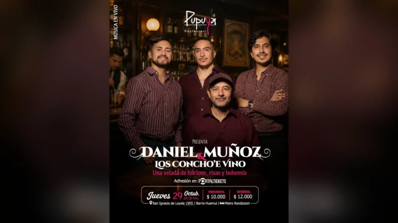Daniel Muñoz + los Concho´e Vino en Pupuya Restaurant