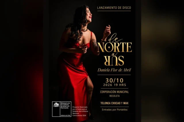 Daniela Flor de Abril: Lanzamiento del Disco de Norte A Sur en Corporación Cultural de Recoleta