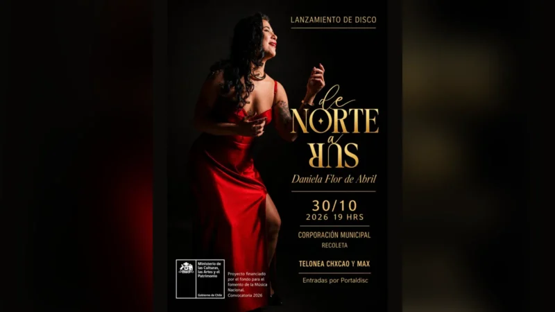 Daniela Flor de Abril: Lanzamiento del Disco de Norte A Sur en Corporación Cultural de Recoleta