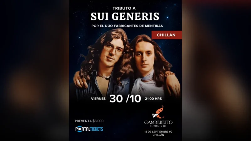 Tributo A Sui Generis por Fabricantes de Mentiras en Gamberetto, Chillán