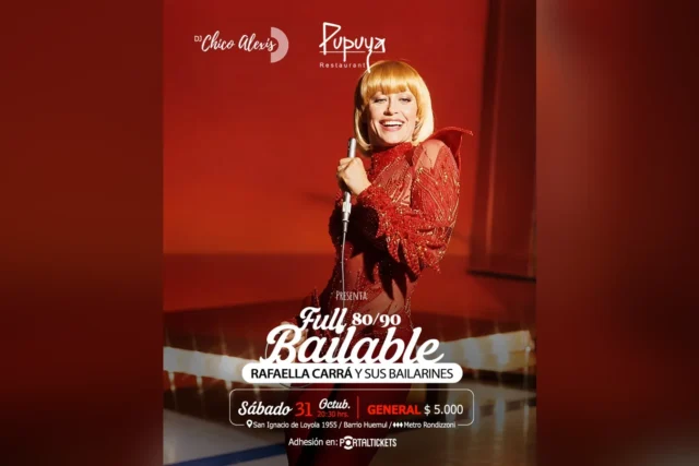 Mambo 80/90 con la Doble de Rafaela Carrá + Bailarines en Pupuya Restaurant