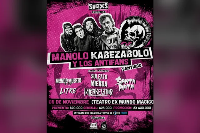 Manolo Kabezabolo + los Antifans en Santiago