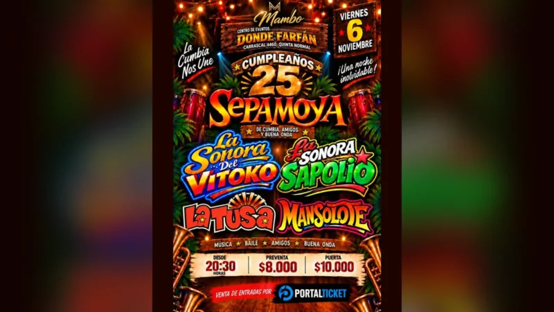Cumpleaños 25 de Sepamoya en Donde Farfan