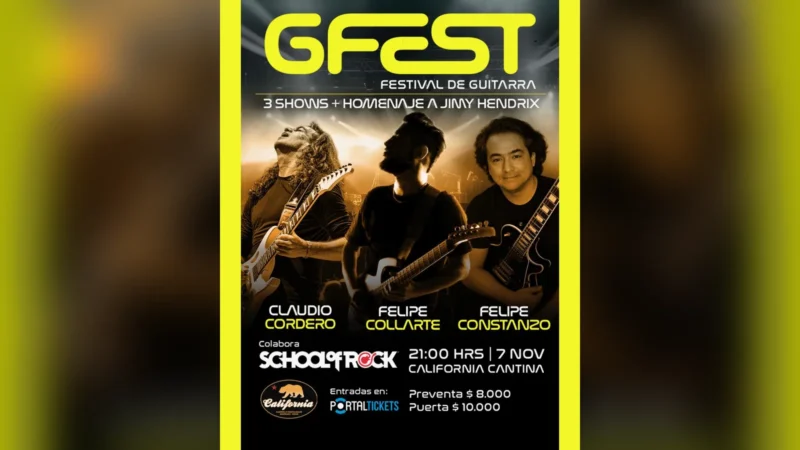 Festival de Guitarra Gfest en California Cantina