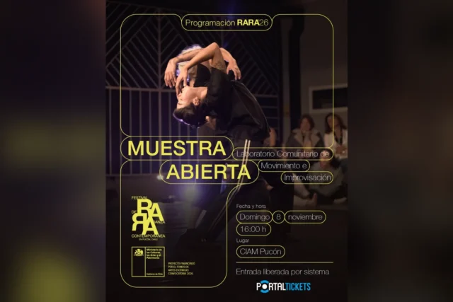 Festival Rara Pucón: Muestra Abierta Lab Creativo de Movimiento E Improvisación en Ciam - 8 de Noviembre