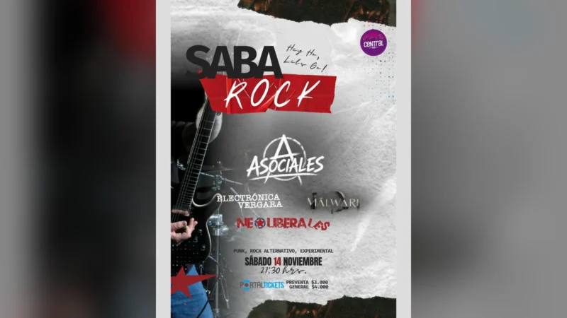 Saba Rock: Asociales + Neoliberales + Malware + Electrónica Vergara