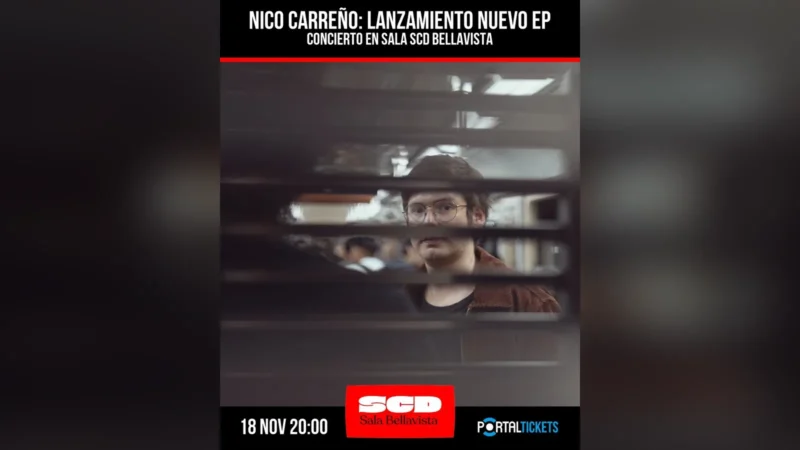 Nico Carreño Presenta: «Te Quedaste A Pesar de las Dudas» Concierto de Lanzamiento Nuevo Ep Sala en Scd Bellavista