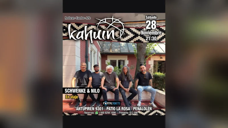 Kahuin Presenta: Schwenke & Nilo / Sábado 28 Noviembre