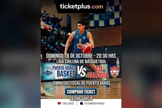 Puerto Varas Basket vs CD Valdivia – LNB – Liga Chery By Cecinas Llanquihue 2026