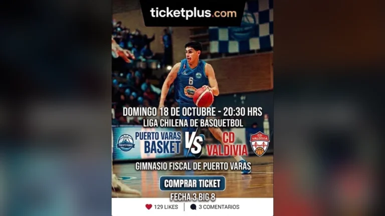Puerto Varas Basket vs CD Valdivia – LNB – Liga Chery By Cecinas Llanquihue 2026