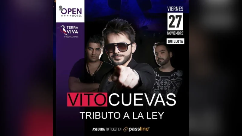 Open Hotel Quillota Presenta Tributo a la Ley Con Vito Cuevas