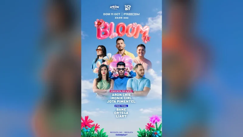 Bloom – Toby – Nación Tribal – Spot Freedom – Domingo 11 Oct – 23:00