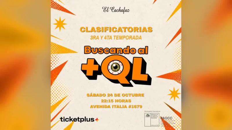 Show de Stand Up-Buscando al +QL-Sábado 24 Octubre 22:15 hrs