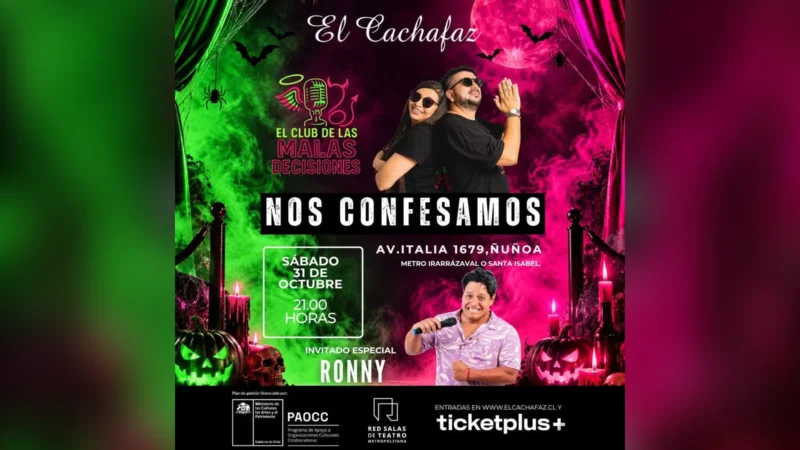 Show de Stand up-El club de las malas desiciones- Sabado 31 Octubre 21 hrs