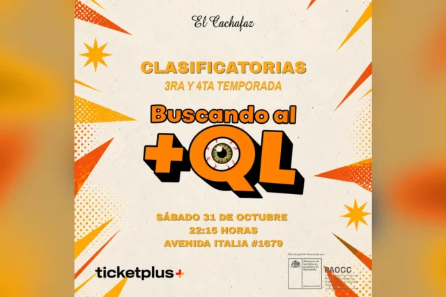 Show de Stand Up-Buscando al +QL-Sábado 31 Octubre 22:15 hrs