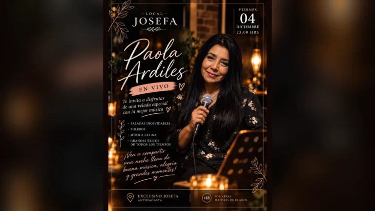 Show en Vivo! Paola Ardiles – Pub Josefa
