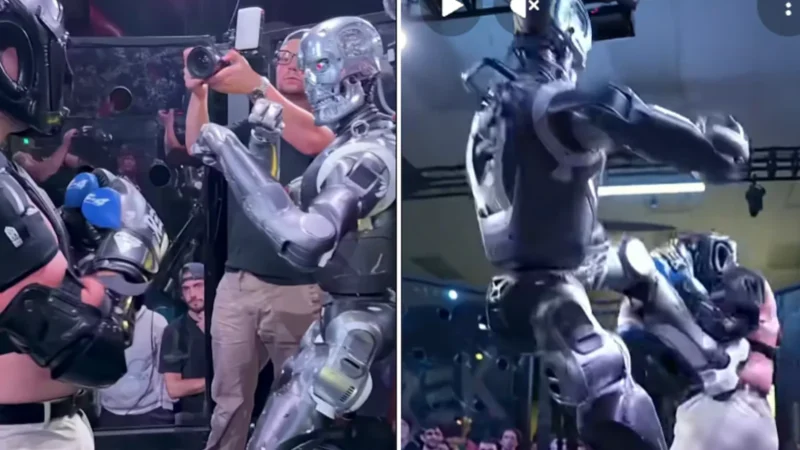 Influencer termina lesionado tras pelear contra robot: el nuevo extremo del contenido viral