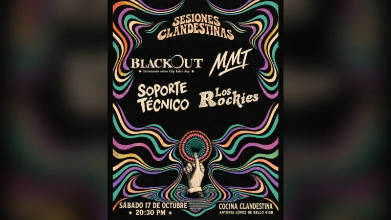 Sesiones Clandestinas Presenta: Mmt + The Rockies + Black Out + Soporte Tecnico en Vivo ⚡