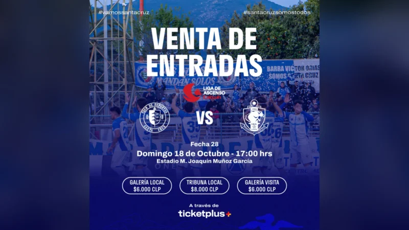 Deportes Santa Cruz vs Deportes Antofagasta – Liga de Ascenso Caixun 2026 – Fecha 28