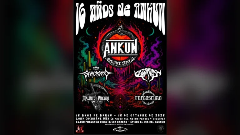 Aniversario numero 16 de ankun, bandas presentes, ANKUN, FUSSMONES, MALDITO PUEBLO, FUEGOSCURO Y SARCASMO